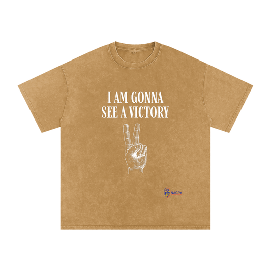 NAGPY Snow Washed Oversized Cotton T-Shirt