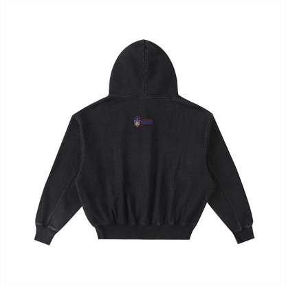 NAGPY Frayed Enzyme Washed Fleece Hoodie (TapStitch)
