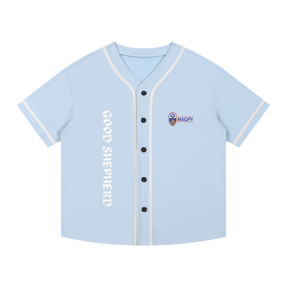 Contrast Piped Button-Up Jersey