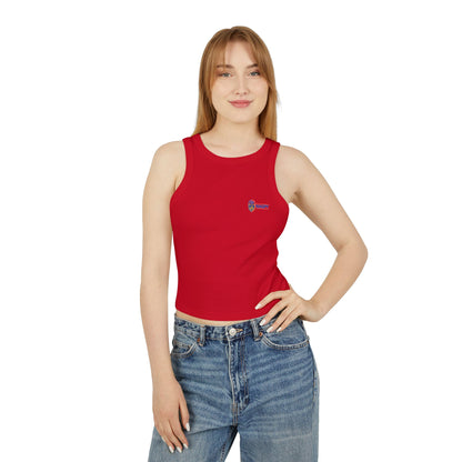 NAGPY Women's Micro Rib Racer Tank Top (Printify)