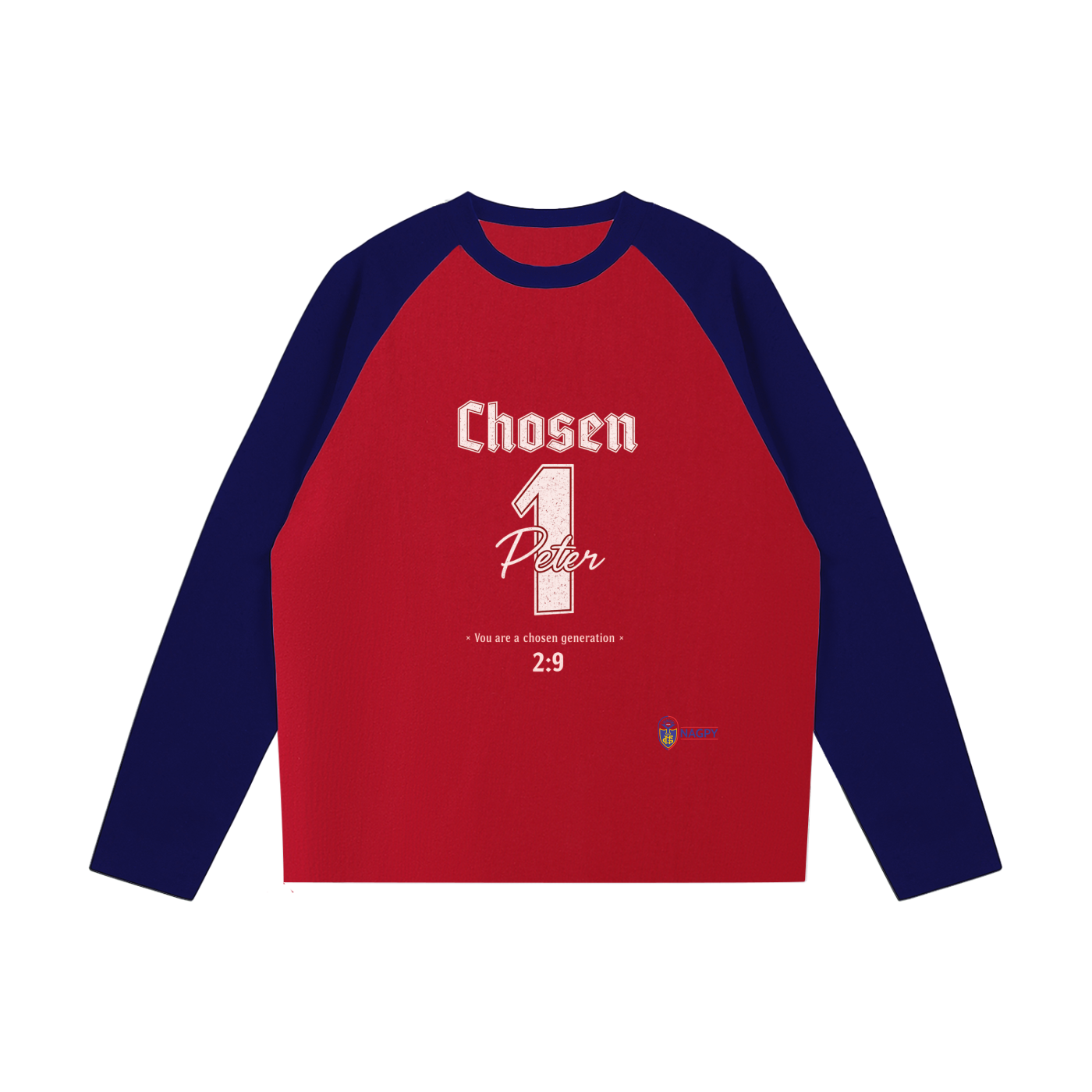 NAGPY Color-Blocked Raglan Long-Sleeve T-Shirt (TapStitch)