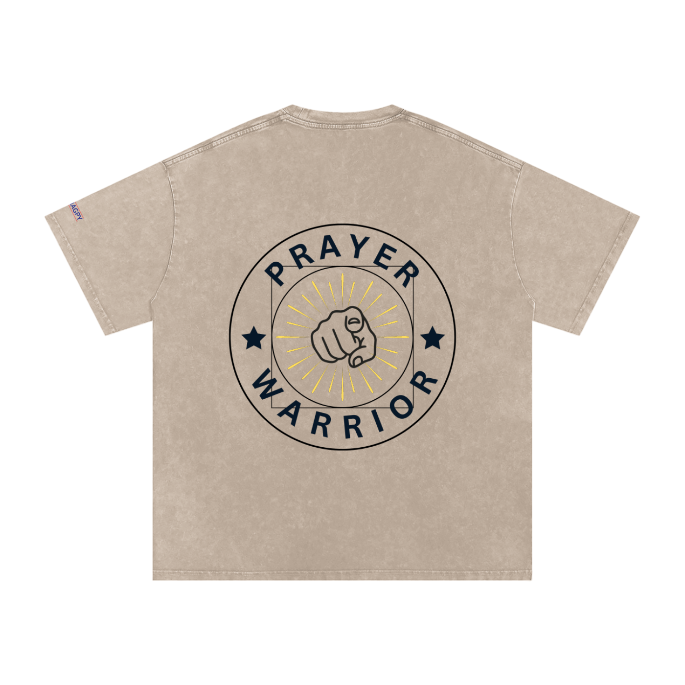 NAGPY Snow Washed Oversized Cotton T-Shirt
