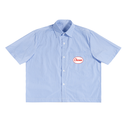 NAGPY Oversized Vertical Stripe Boxy Shirt (TapStitch)