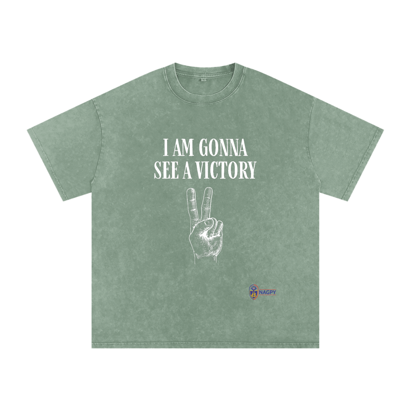 NAGPY Snow Washed Oversized Cotton T-Shirt
