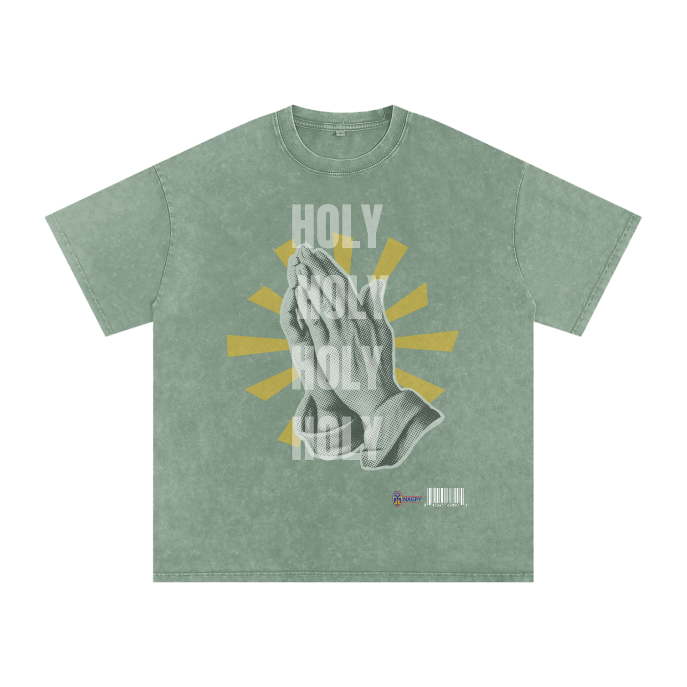 NAGPY Snow Washed Oversized Cotton T-Shirt