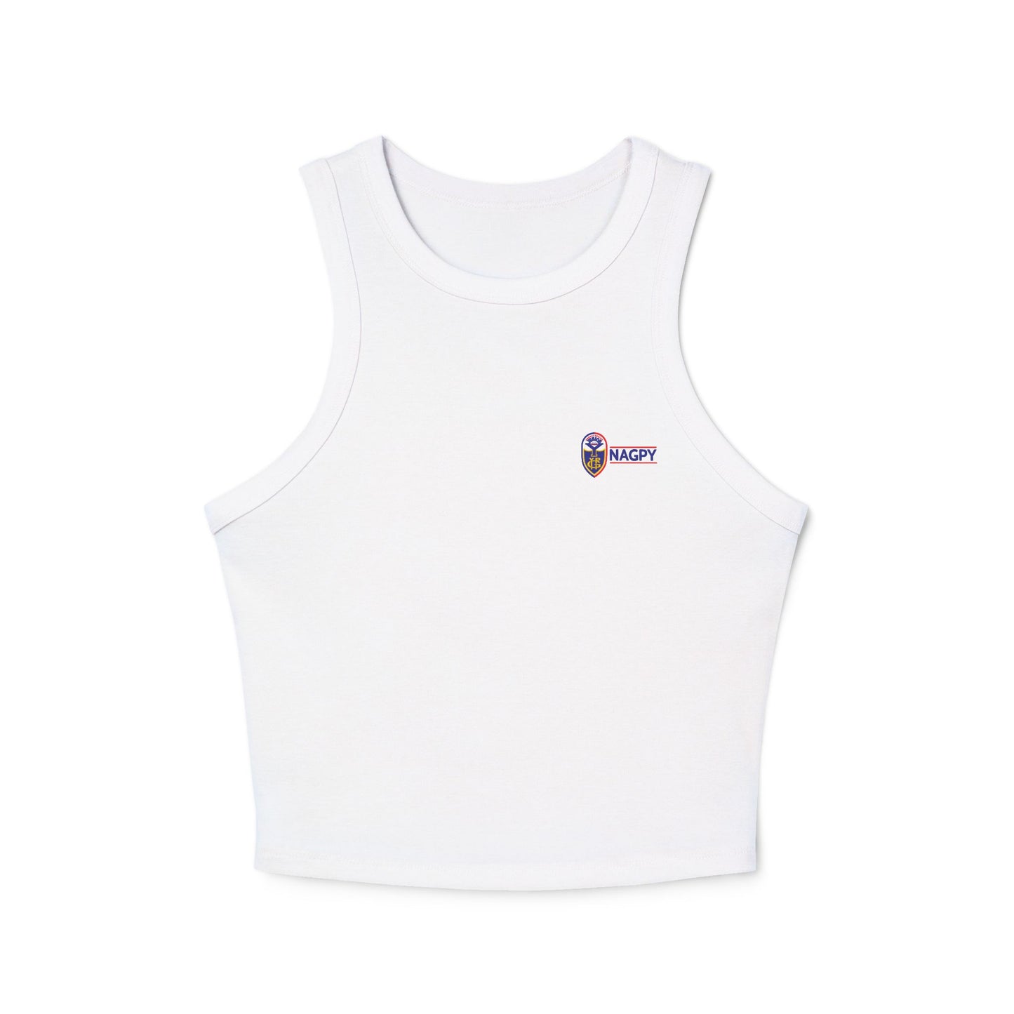 NAGPY Women's Micro Rib Racer Tank Top (Printify)