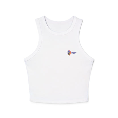 NAGPY Women's Micro Rib Racer Tank Top (Printify)