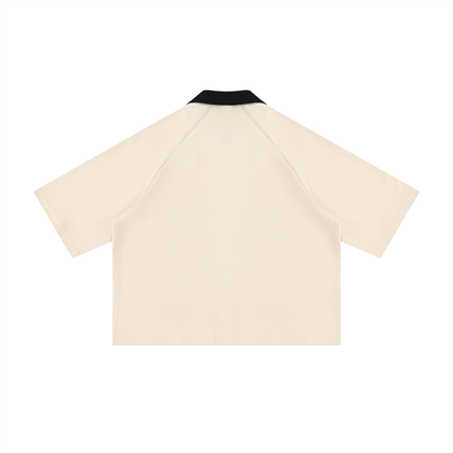 NAGPY Unisex Color Block Boxy Short Sleeve Shirt