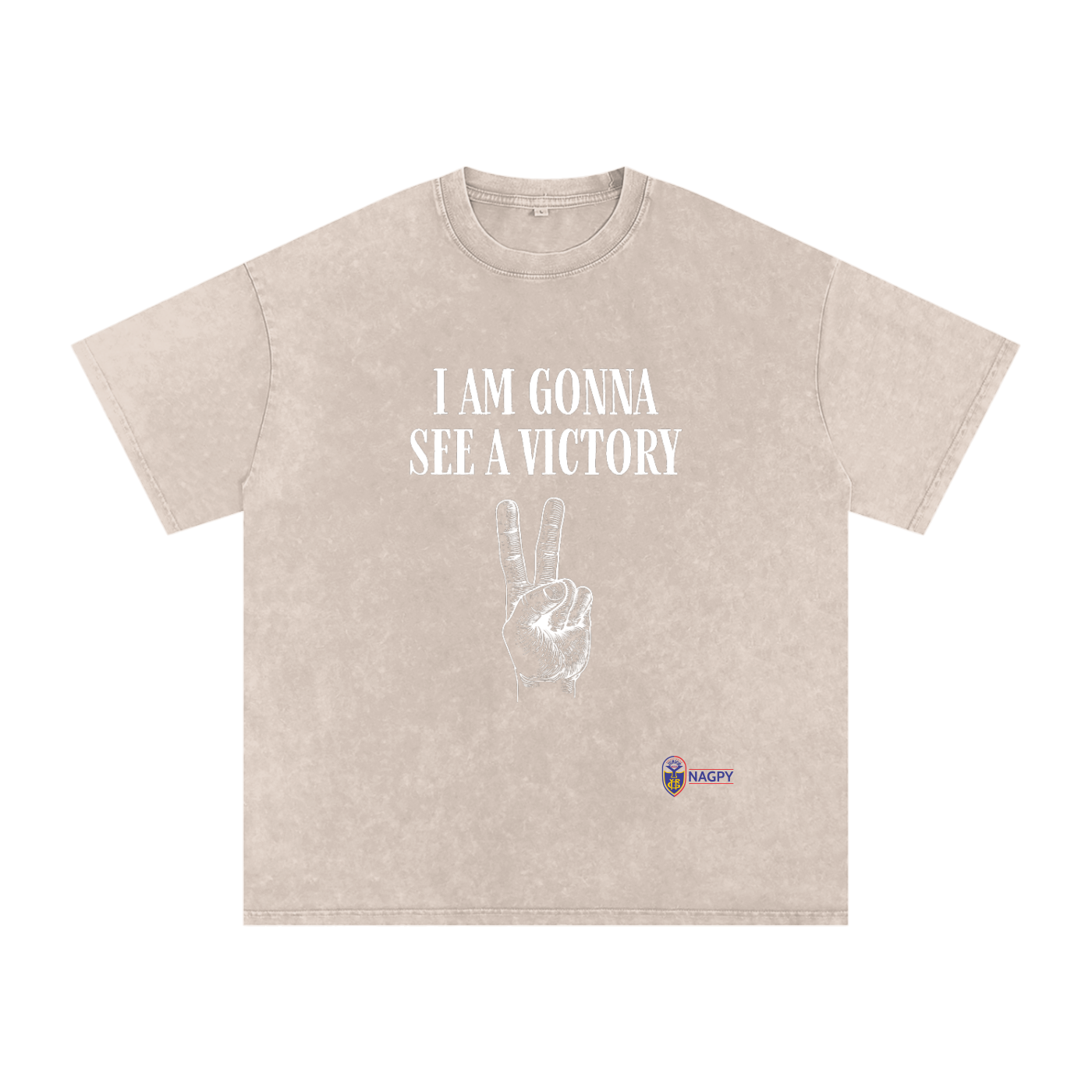 NAGPY Snow Washed Oversized Cotton T-Shirt