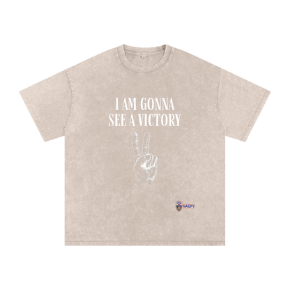 NAGPY Snow Washed Oversized Cotton T-Shirt
