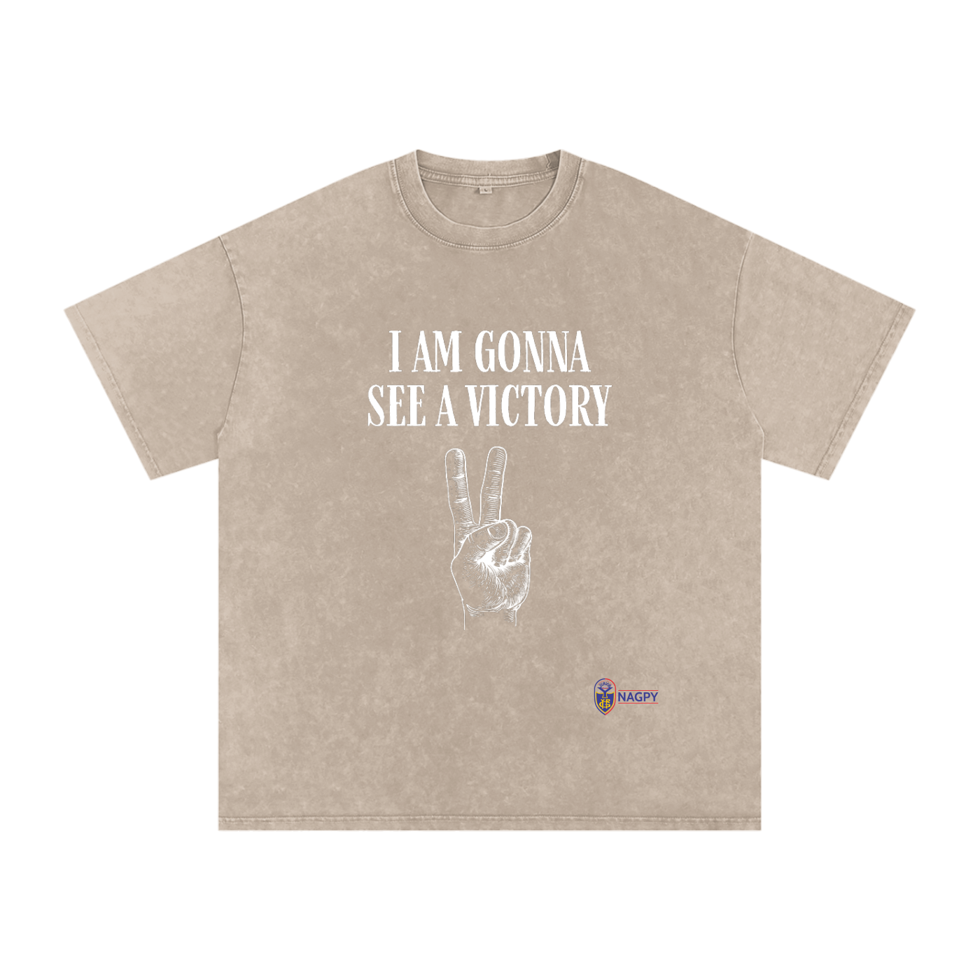 NAGPY Snow Washed Oversized Cotton T-Shirt