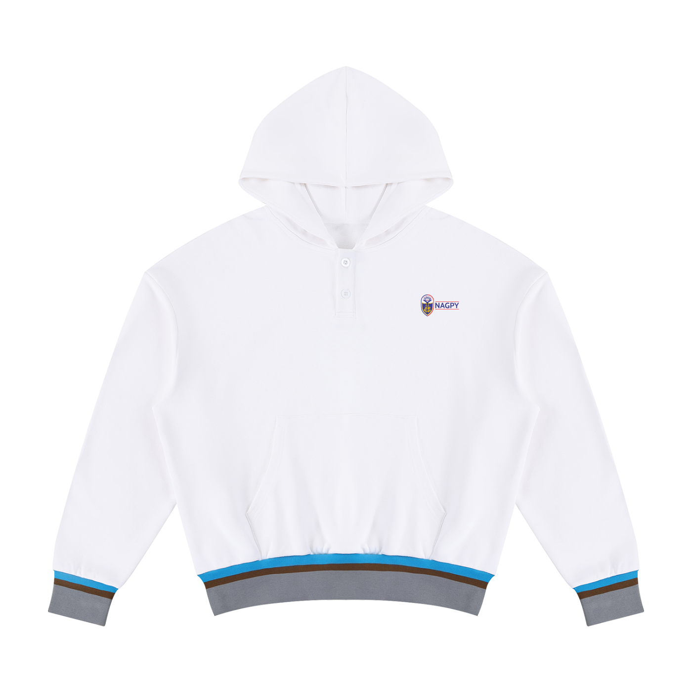 Unisex Oversized Color Block Boxy Hoodie
