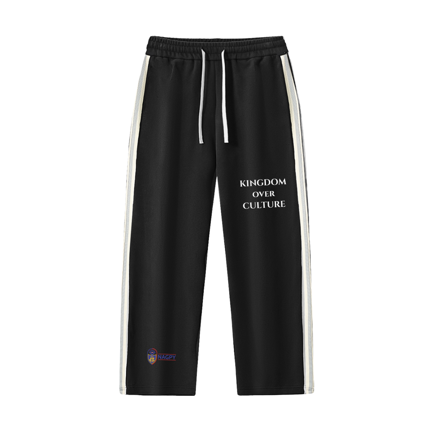 Contrast Side-Stripe Straight-Leg  Pants