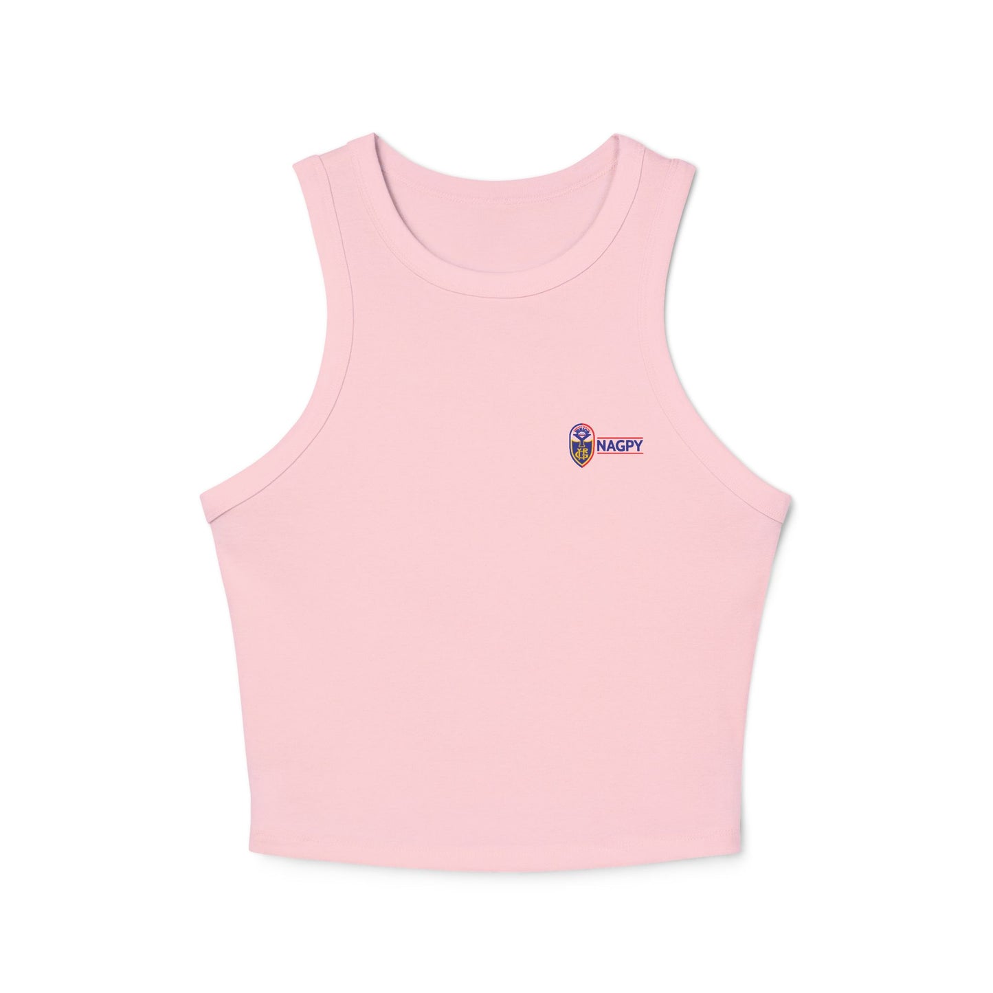 NAGPY Women's Micro Rib Racer Tank Top (Printify)