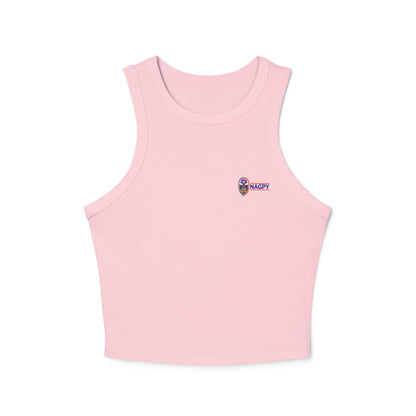NAGPY Women's Micro Rib Racer Tank Top (Printify)