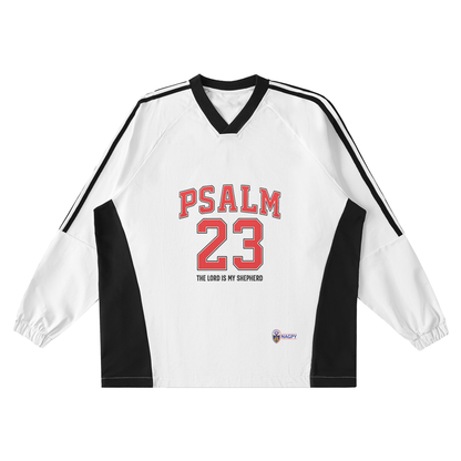 NAGPY Color-Block V-Neck Long-Sleeve T-Shirt (TapStitch)