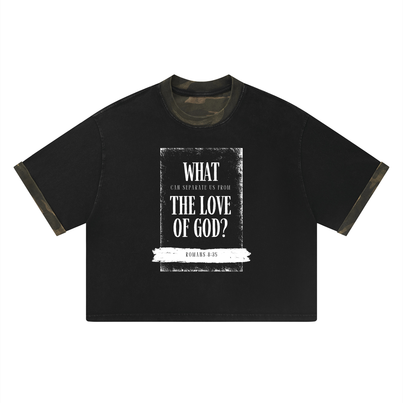 NAGPY Unisex Mineral Washed Boxy Panel T-Shirt