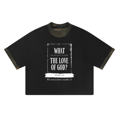 NAGPY Unisex Mineral Washed Boxy Panel T-Shirt