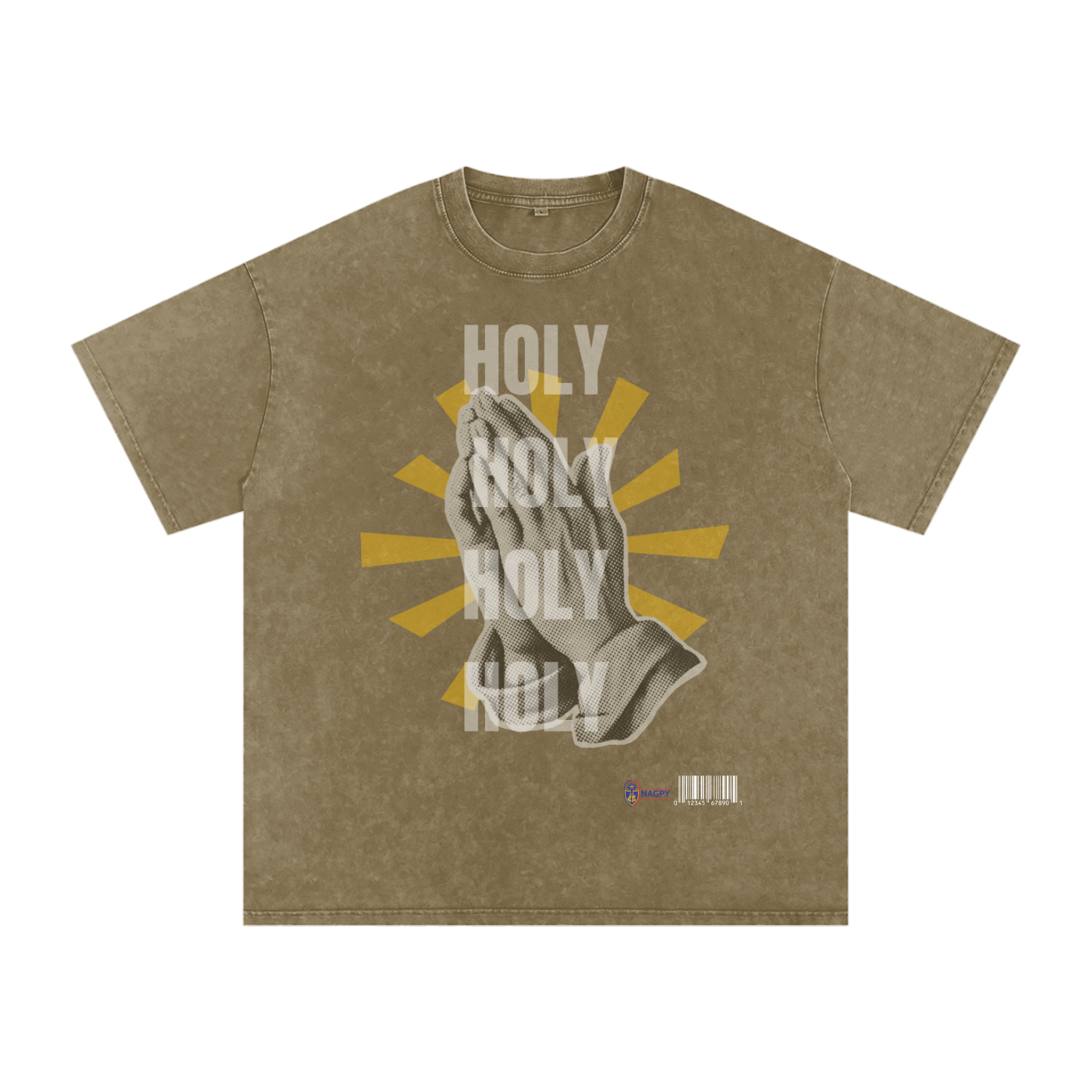 NAGPY Snow Washed Oversized Cotton T-Shirt