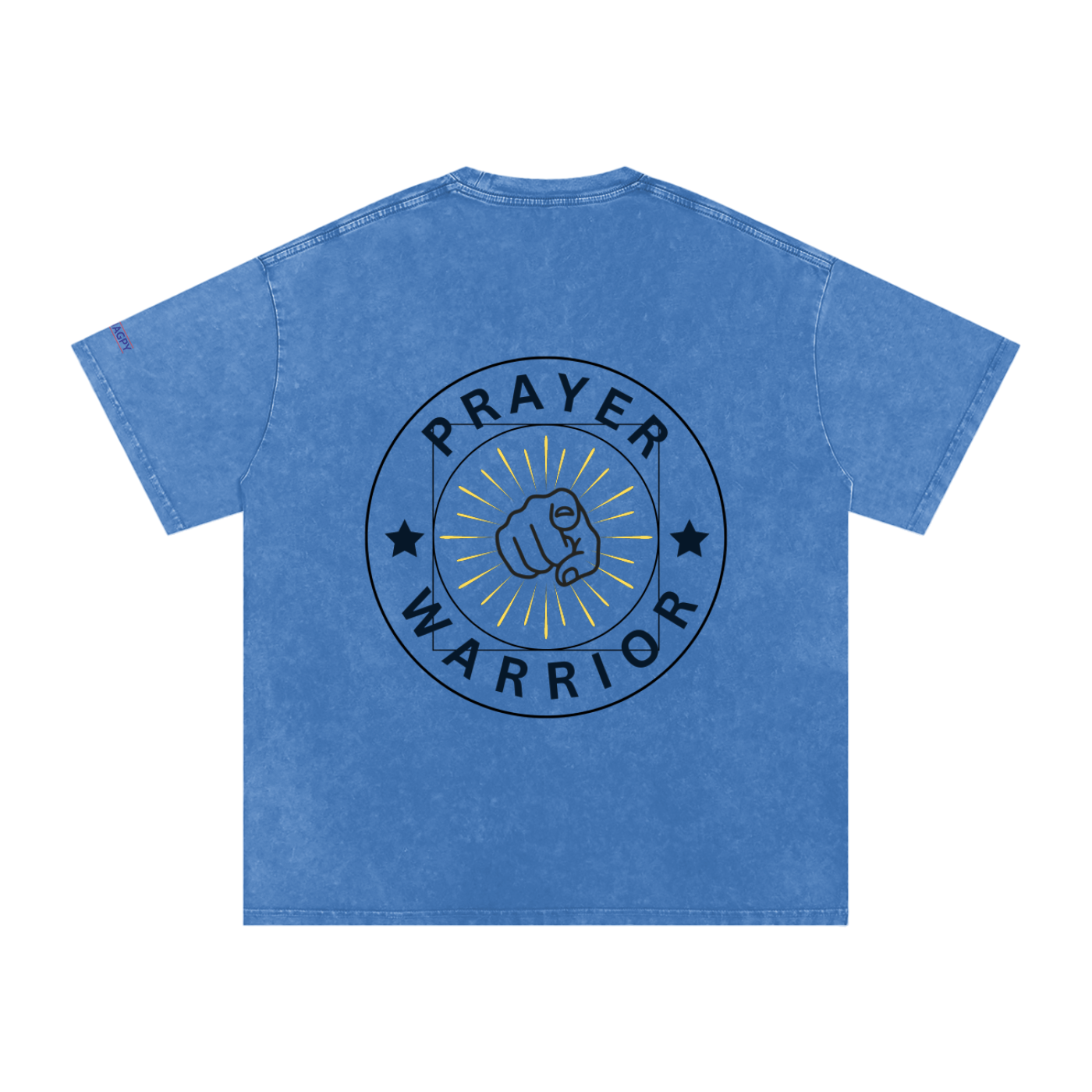 NAGPY Snow Washed Oversized Cotton T-Shirt