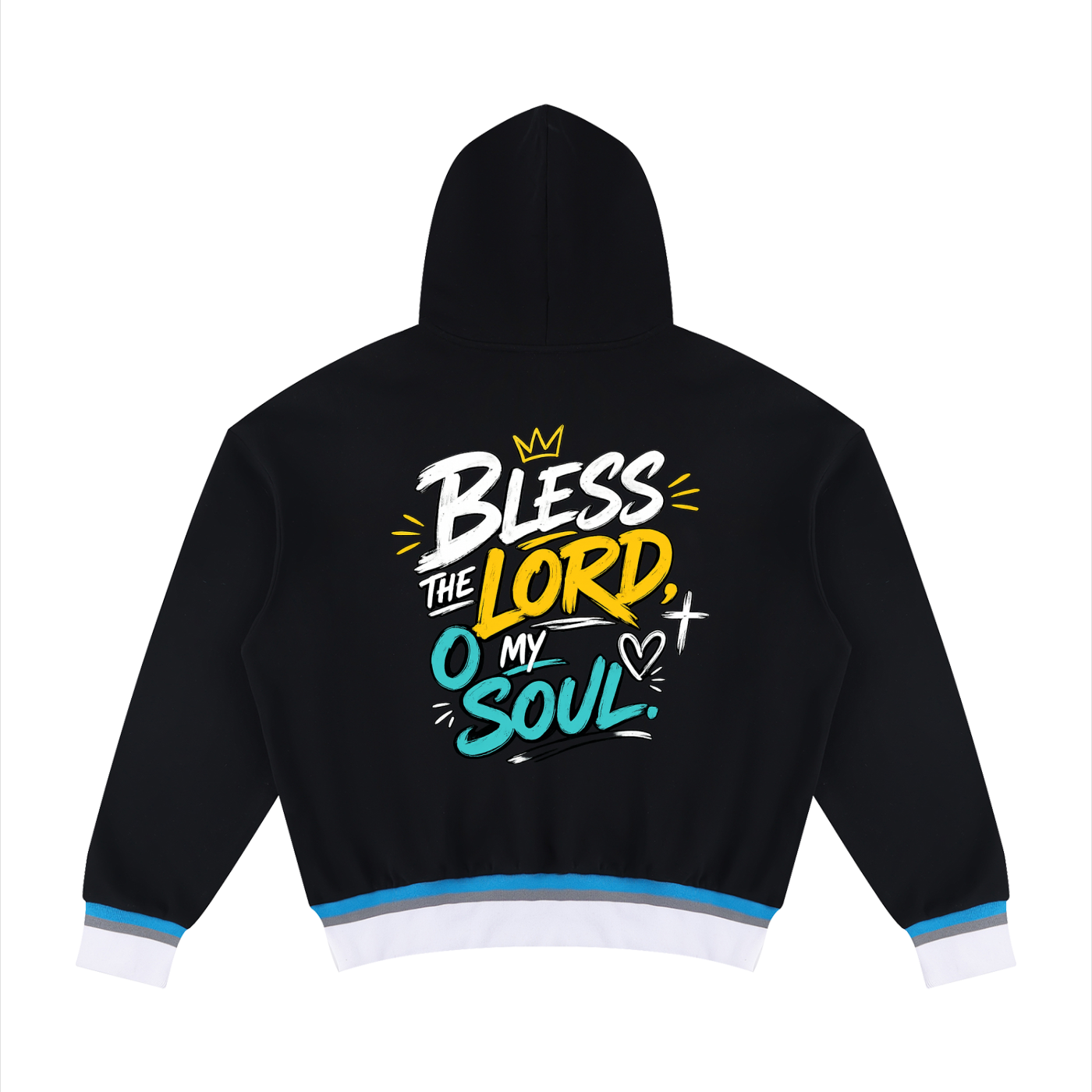 Unisex Oversized Color Block Boxy Hoodie