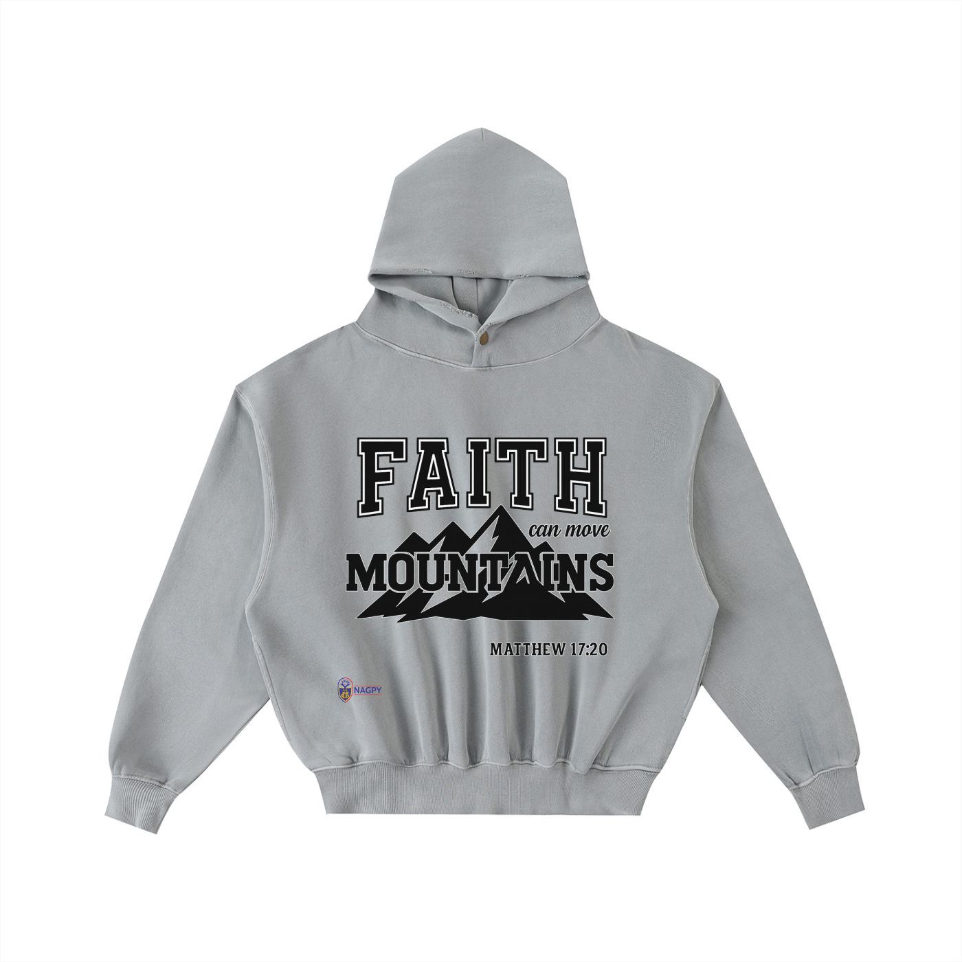 NAGPY Frayed Enzyme Washed Fleece Hoodie (TapStitch)