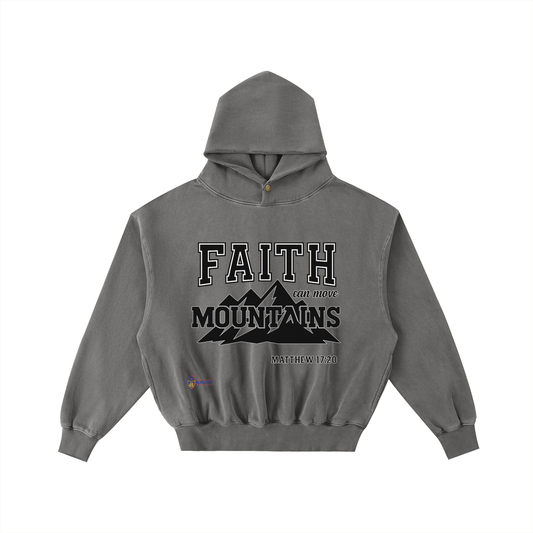 NAGPY Frayed Enzyme Washed Fleece Hoodie (TapStitch)