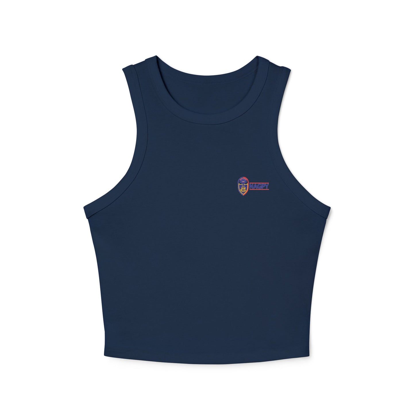 NAGPY Women's Micro Rib Racer Tank Top (Printify)