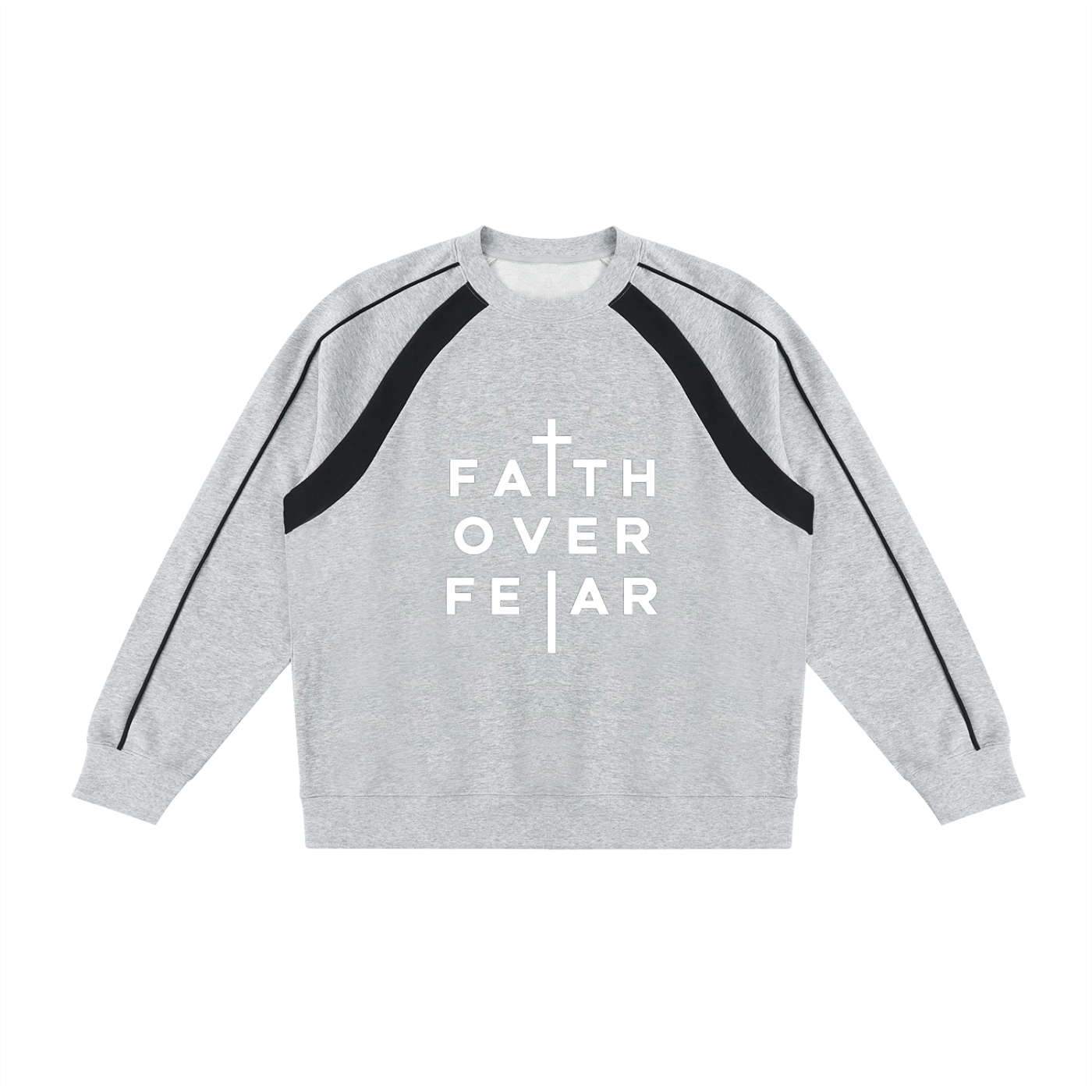 NAGPY Unisex Color Block Crewneck Sweatshirt