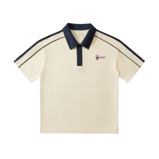 NAGPY Contrast Collar Short-Sleeve Polo Shirt (TapStitch)