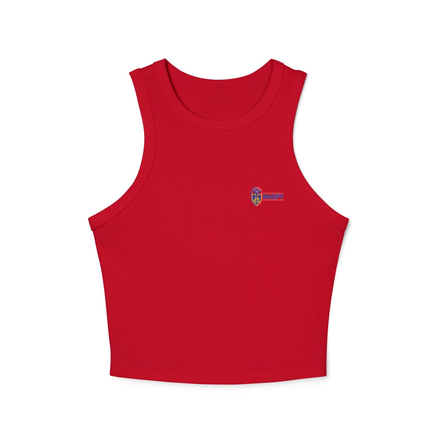 NAGPY Women's Micro Rib Racer Tank Top (Printify)