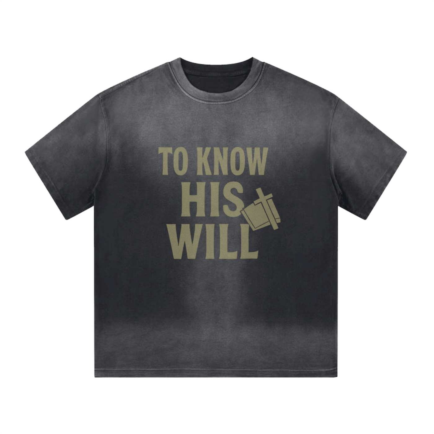 NAGPY “I” Shape Gradient Washed T-Shirt (TapStitch)