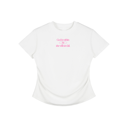 NAGPY Vintage Washed Bodycon Cotton T-Shirt (TapStitch)