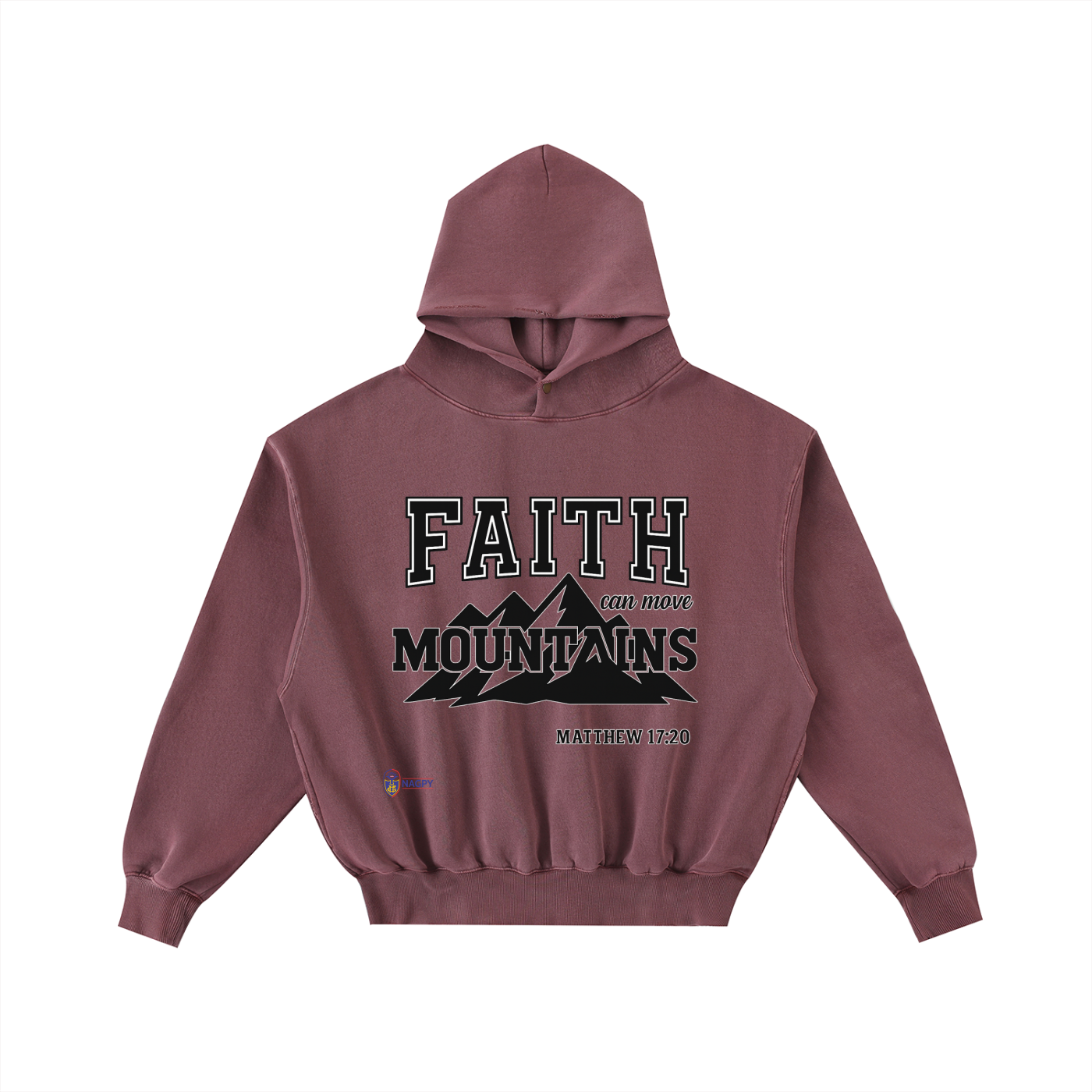 NAGPY Frayed Enzyme Washed Fleece Hoodie (TapStitch)