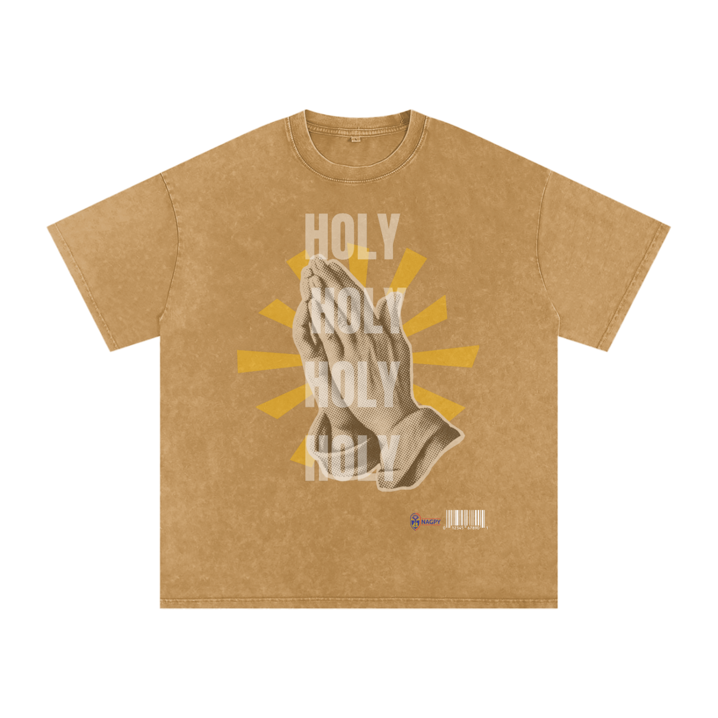 NAGPY Snow Washed Oversized Cotton T-Shirt