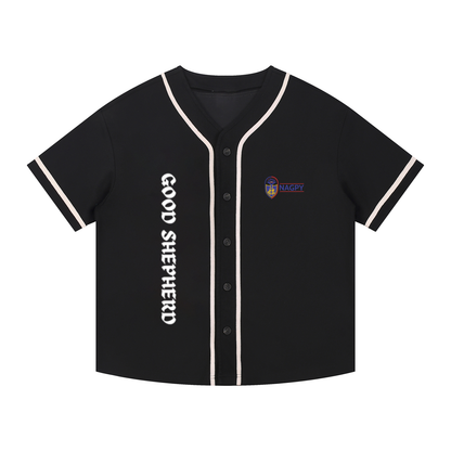 Contrast Piped Button-Up Jersey