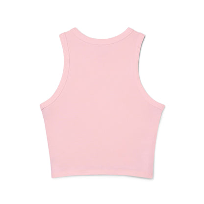 NAGPY Women's Micro Rib Racer Tank Top (Printify)