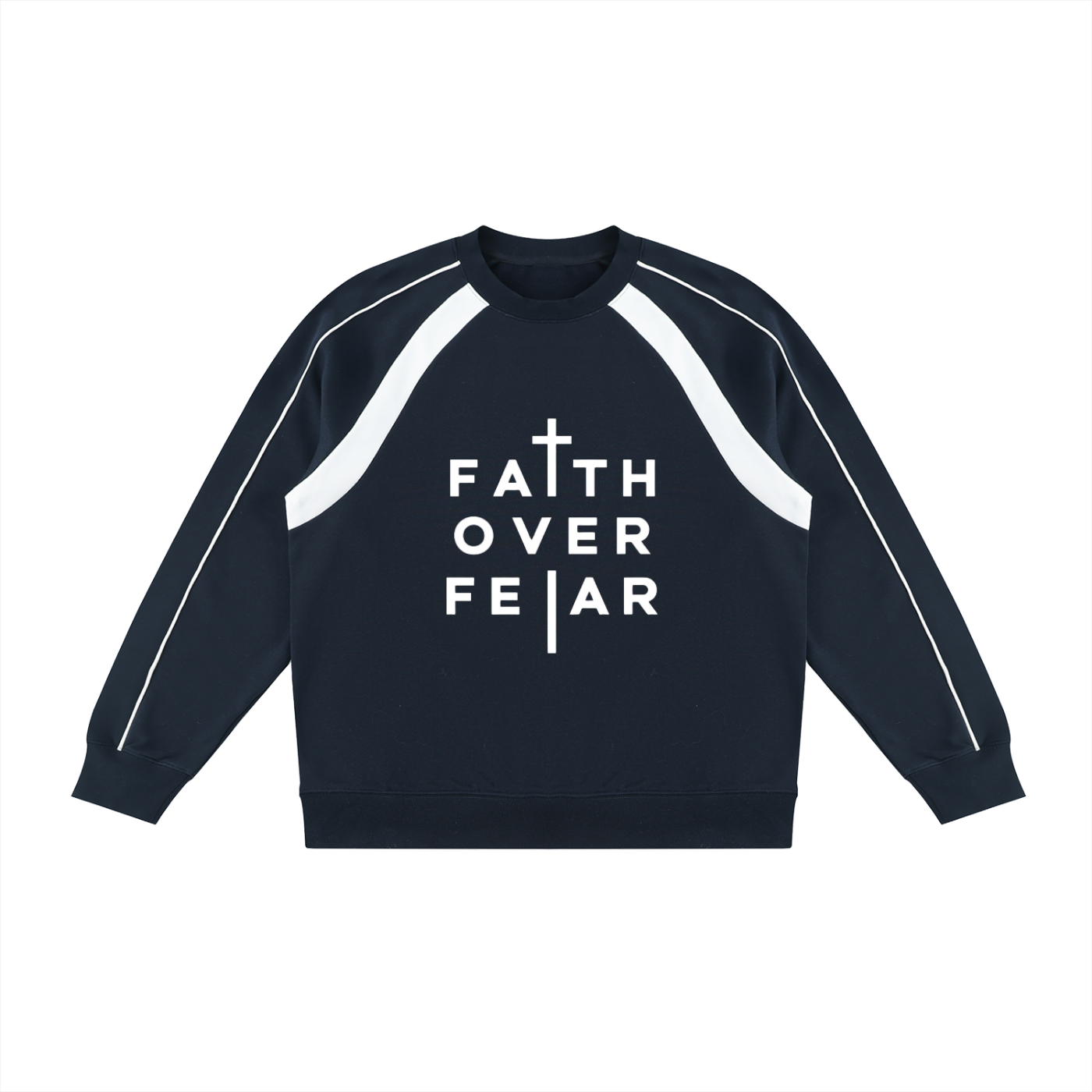 NAGPY Unisex Color Block Crewneck Sweatshirt