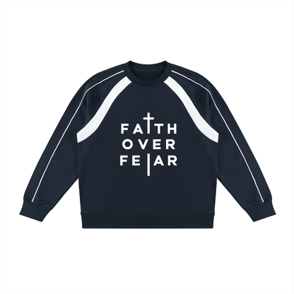 NAGPY Unisex Color Block Crewneck Sweatshirt