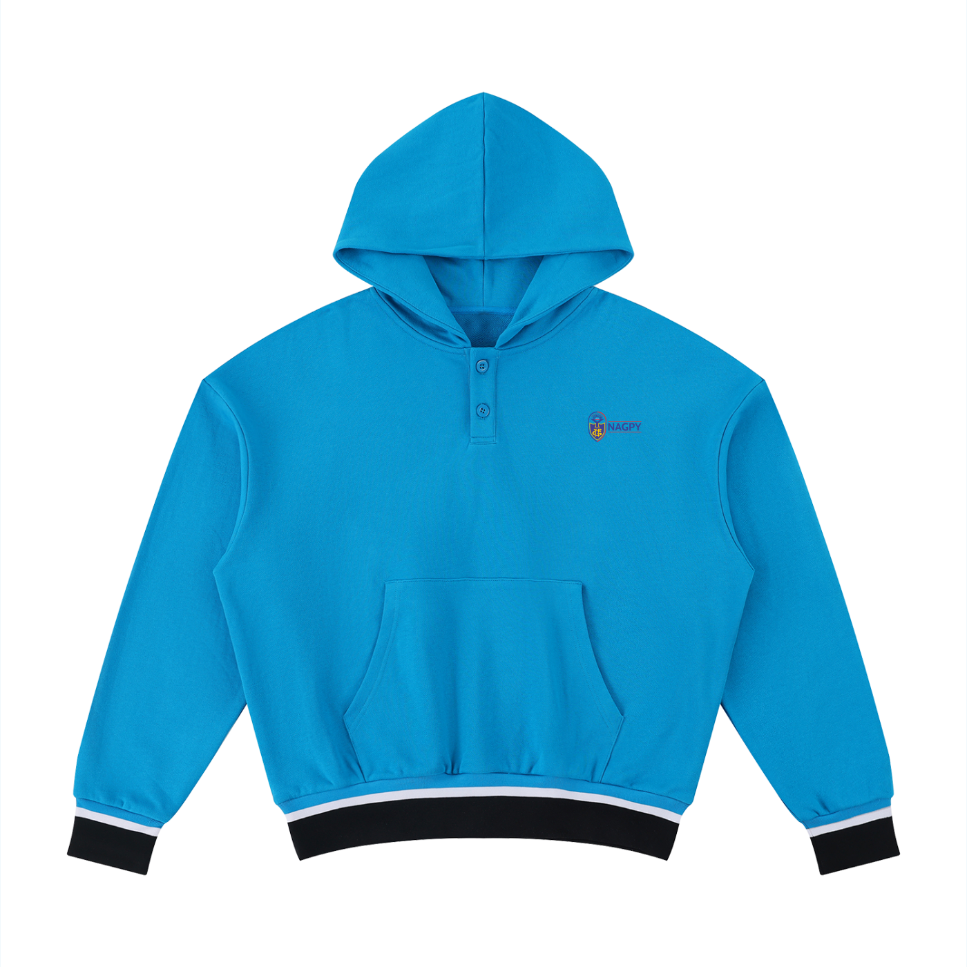 Unisex Oversized Color Block Boxy Hoodie