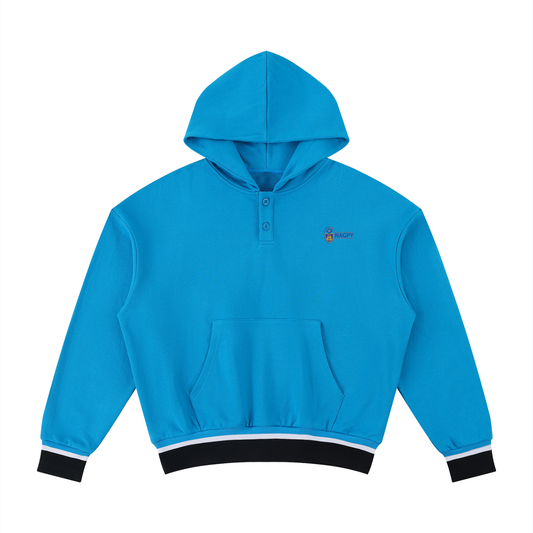 Unisex Oversized Color Block Boxy Hoodie