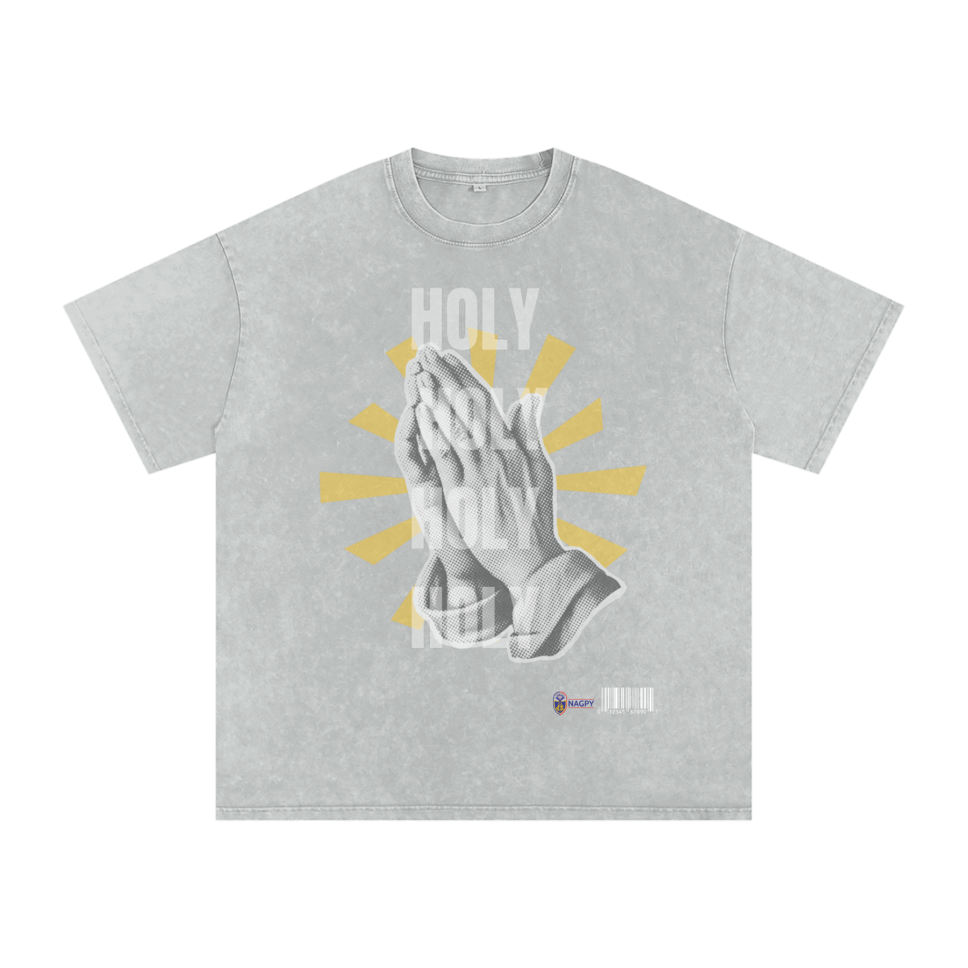 NAGPY Snow Washed Oversized Cotton T-Shirt
