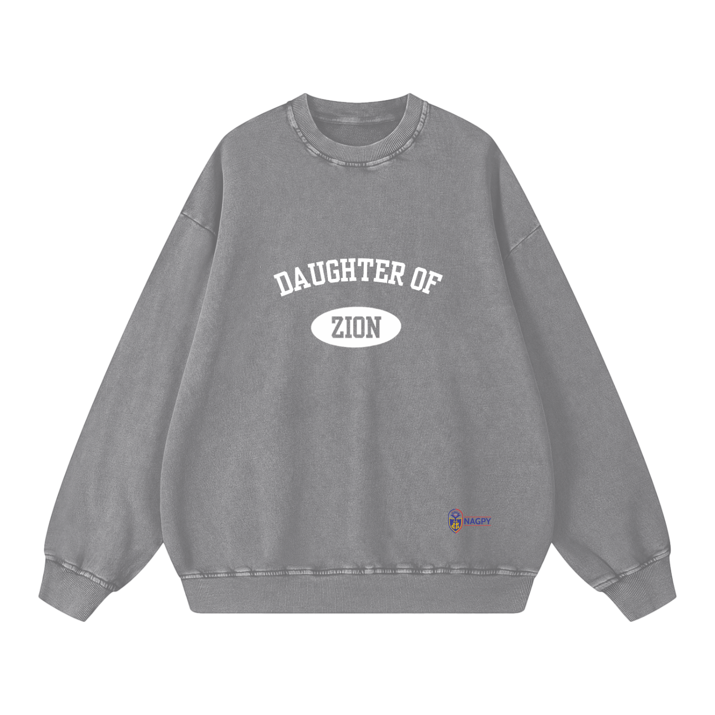 NAGPY Snow Washed Oversized Sweatshirt (TapStitch)