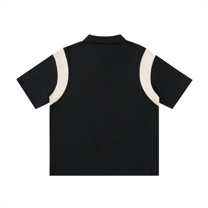 NAGPY Contrast Panel Cotton Polo Shirt (TapStitch)