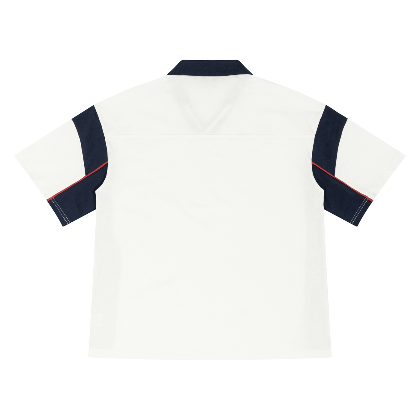 Unisex Boxy Color Block Polo Shirt