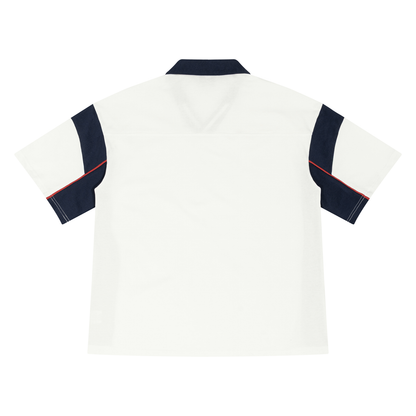 Unisex Boxy Color Block Polo Shirt
