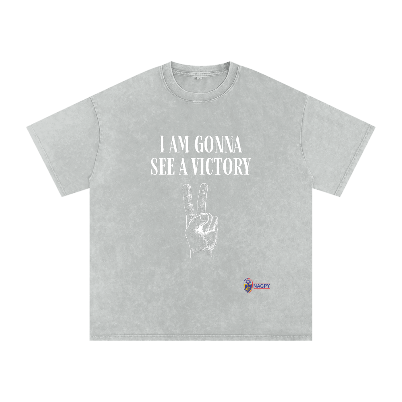 NAGPY Snow Washed Oversized Cotton T-Shirt