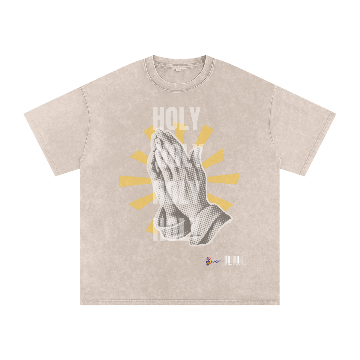 NAGPY Snow Washed Oversized Cotton T-Shirt