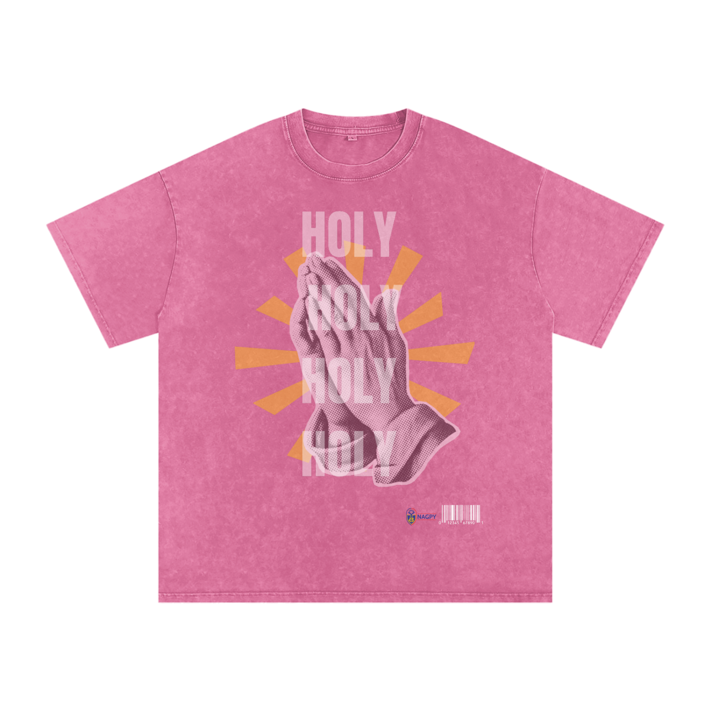 NAGPY Snow Washed Oversized Cotton T-Shirt