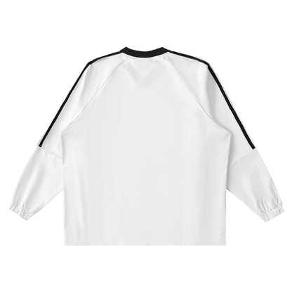 NAGPY Color-Block V-Neck Long-Sleeve T-Shirt (TapStitch)